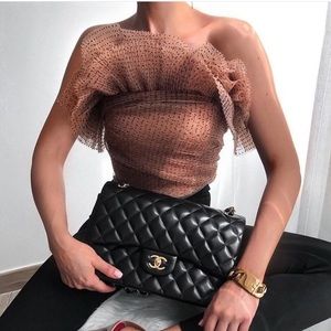 Zara Tulle Crop Top